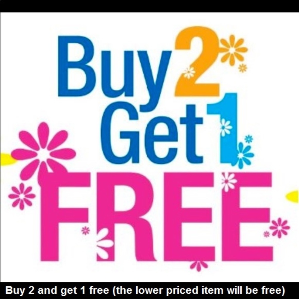 SPRING SALE - Buy 2 items and get a third item for free